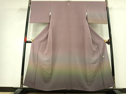 平和屋着物●一蔵コレクション　訪問着　霞文　暈し染め　正絹　逸品　AABK7592fy