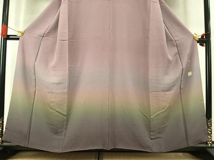 平和屋着物●一蔵コレクション　訪問着　霞文　暈し染め　正絹　逸品　AABK7592fy