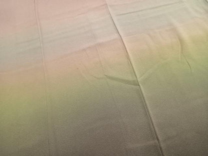平和屋着物●一蔵コレクション　訪問着　霞文　暈し染め　正絹　逸品　AABK7592fy