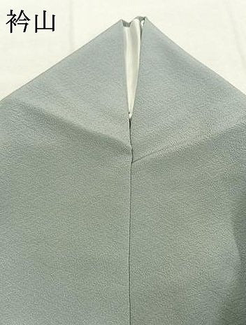 平和屋着物●上質な色無地　薄雲鼠色　正絹　逸品　AABK7596fy