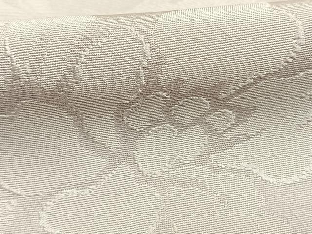 平和屋着物●上質な色無地　花唐草地紋　桜鼠色　正絹　逸品　AABK7597fy