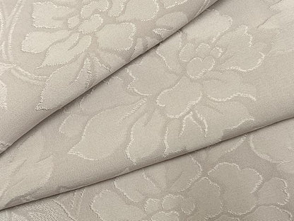 平和屋着物●上質な色無地　花唐草地紋　桜鼠色　正絹　逸品　AABK7597fy