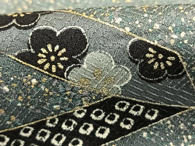 平和屋着物●訪問着　絞り　花唐草熨斗文　暈し染め　金彩　正絹　逸品　AABK7601fy
