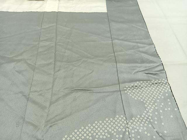 平和屋着物●訪問着　絞り　花唐草熨斗文　暈し染め　金彩　正絹　逸品　AABK7601fy
