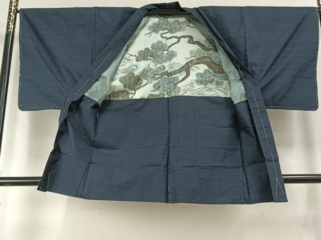 平和屋着物●男性　本場大島紬　アンサンブル　80亀甲　総詰め　正絹　逸品　AABK7603fy
