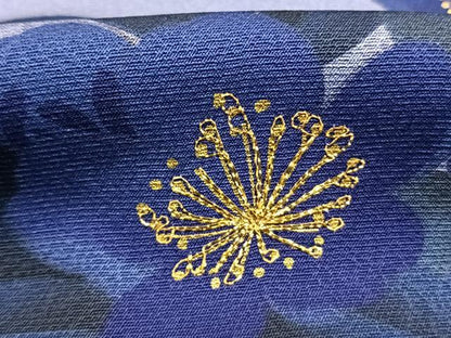 平和屋着物●訪問着　駒刺繍　草花文　暈し染め　金糸　金彩　正絹　逸品　AABK7614fy