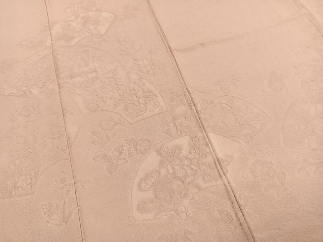 平和屋着物●無地絵羽訪問着　地紙辻が花地紋　虹色　正絹　逸品　AABK7625fy
