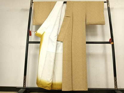 平和屋着物●江戸小紋　扇面文　正絹　逸品　AABK7627fy