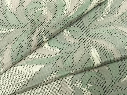 平和屋着物●上質な紬　舞花文　正絹　逸品　AABK7632fy