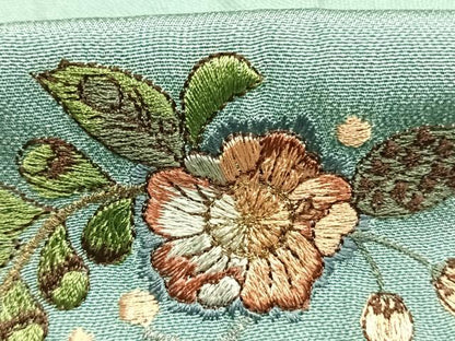 平和屋着物●江戸小紋　訪問着　作家物　総刺繍　辻が花　金銀糸　正絹　逸品　AABK7634fy