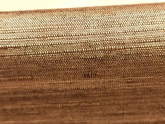 平和屋着物●上質な紬　横段文　正絹　逸品　未使用　AABK7641fy