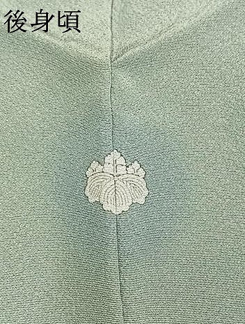 平和屋着物●上質な色無地　千草鼠色　正絹　逸品　AABK7644fy