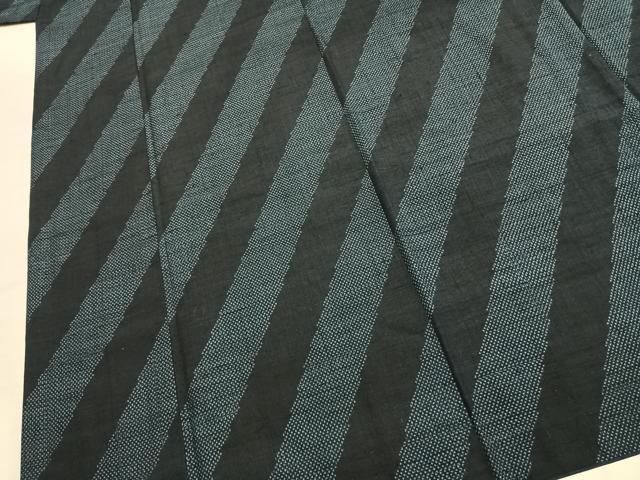 平和屋着物●上質な紬　斜縞　ゑり善扱い　正絹　逸品　AABK7651fy