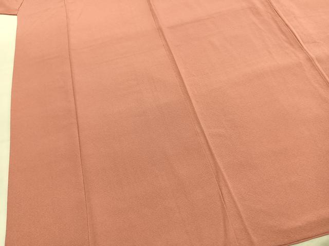 平和屋着物●上質な色無地　薄紅色　正絹　逸品　AABK7653fy