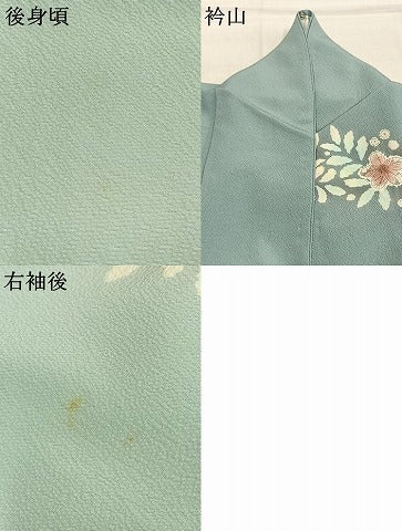 平和屋着物●訪問着　作家物　絞り　辻が花　暈し染め　正絹　逸品　AABK7654fy