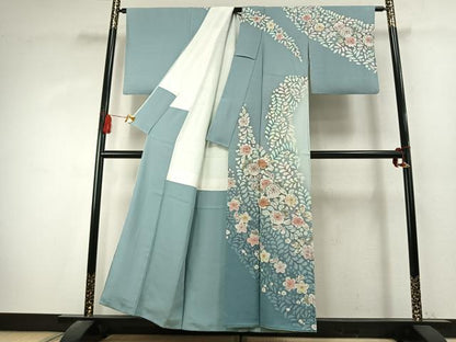 平和屋着物●訪問着　作家物　絞り　辻が花　暈し染め　正絹　逸品　AABK7654fy