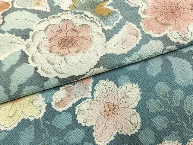 平和屋着物●訪問着　作家物　絞り　辻が花　暈し染め　正絹　逸品　AABK7654fy