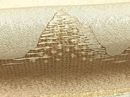 平和屋着物●訪問着　作家物　刺繍　風景文　正絹　逸品　未使用　AABK7659fy