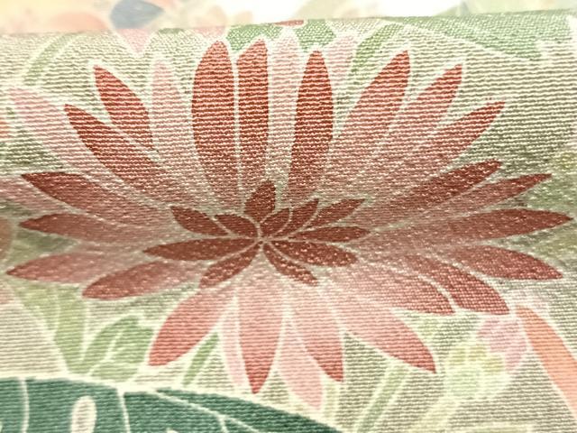 平和屋着物●豪華色留袖　友禅　作家物　風景花文　正絹　逸品　AABK7660fy