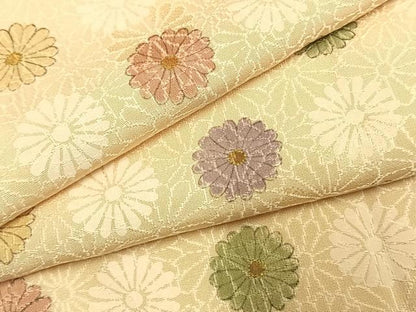 平和屋着物●上質な小紋　地紋起こし　花尽くし　金彩　正絹　逸品　AABK7663fy