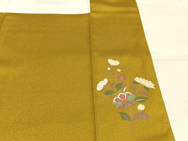 平和屋着物●訪問着　枝花文　暈し染め　金彩　正絹　逸品　AABK7666fy