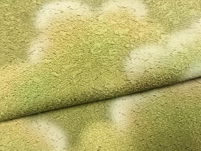 平和屋着物●樋熊哲也　訪問着　辻が花　絞り　手描き　樹林文　暈し染め　正絹　逸品　AABK7670fy