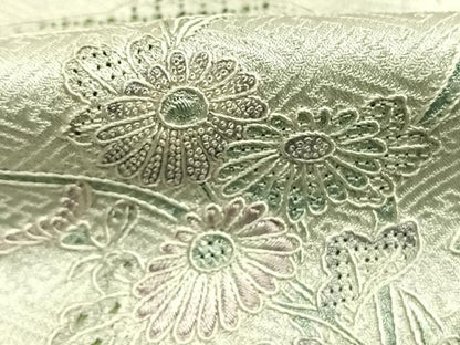 平和屋着物●訪問着　中国三大刺繍　汕頭刺繍　スワトウ刺繍　相良刺繍　絞り　草花文　やまと誂製　正絹　逸品　AABK7672fy