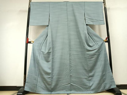 平和屋着物●お召　鹿の子文様　暈し染め　正絹　逸品　未使用　AABK7674fy