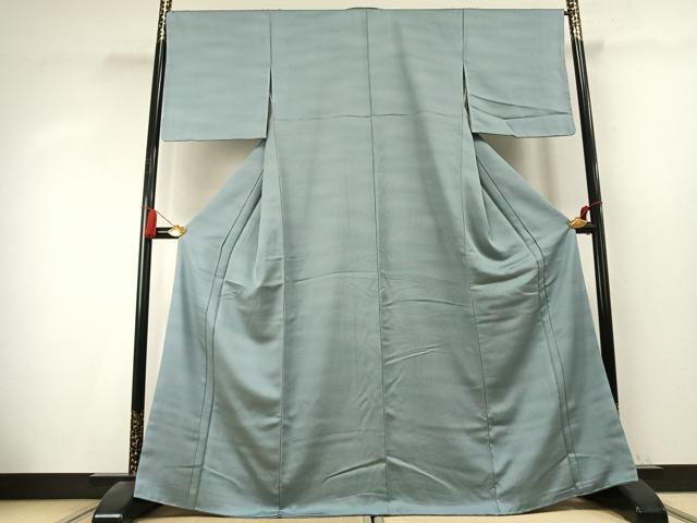 平和屋着物●お召　鹿の子文様　暈し染め　正絹　逸品　未使用　AABK7674fy
