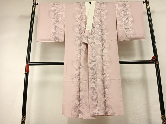 平和屋着物●長襦袢　無双仕立て　草花文　暈し染め　やまと誂製　正絹　逸品　AABK7675fy