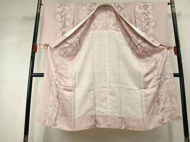 平和屋着物●長襦袢　無双仕立て　草花文　暈し染め　やまと誂製　正絹　逸品　AABK7675fy