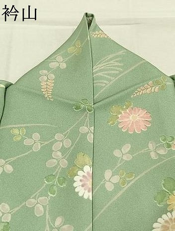 平和屋着物●上質な小紋　草花文　正絹　逸品　AABK7686fy