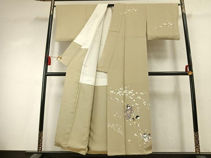 平和屋着物●訪問着　友禅　童子遊び　正絹　逸品　AABK7688fy