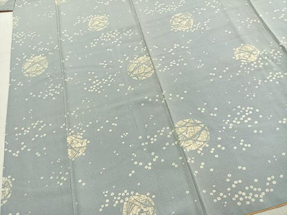 平和屋着物●上質な小紋　舞花文　正絹　逸品　AABK7690fy