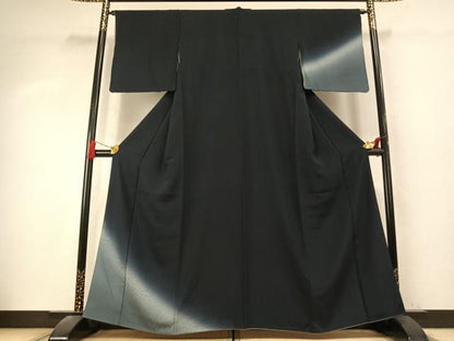 平和屋着物●訪問着　杢目絞り　抽象文様　暈し染め　さが美扱い　正絹　逸品　AABK7692fy