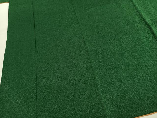 平和屋着物●豪華振袖　色無地　千歳緑色　正絹　逸品　AABK7695fy