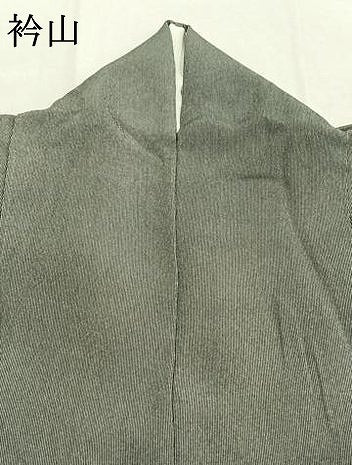 平和屋着物●伝統工芸士　保科信　江戸小紋　万筋　黒色×白色　正絹　逸品　AABK7700fy