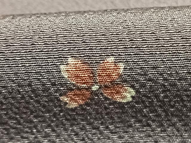 平和屋着物●上質な小紋　舞桜文　正絹　逸品　AABK7708fy
