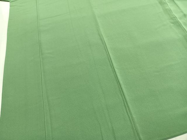 平和屋着物●上質な色無地　柳染色　正絹　逸品　未使用　AABK7709fy
