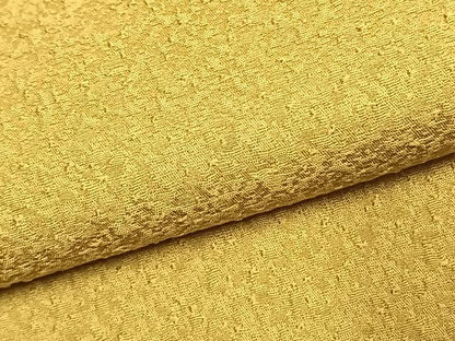 平和屋着物●本草木染作家　瑞寶　色無地　紋意匠　支子色　正絹　逸品　未使用　AABK7710fy