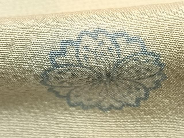 平和屋着物●上質な小紋　舞桜文　蛍暈し　正絹　逸品　AABK7711fy