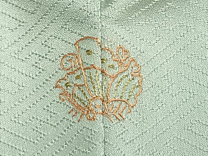 平和屋着物●訪問着　友禅　枝花文　暈し染め　正絹　逸品　AABK7716fy
