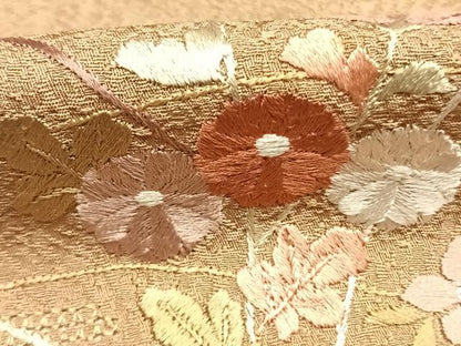 平和屋着物●訪問着　中国三大刺繍　汕頭刺繍　スワトウ刺繍　絞り　地紙花文　暈し染め　正絹　逸品　AABK7717fy