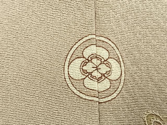 平和屋着物●訪問着　中国三大刺繍　汕頭刺繍　スワトウ刺繍　総刺繍　翠山刺繍　花唐草文　暈し染め　正絹　逸品　AABK7724fy
