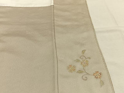 平和屋着物●訪問着　中国三大刺繍　汕頭刺繍　スワトウ刺繍　総刺繍　翠山刺繍　花唐草文　暈し染め　正絹　逸品　AABK7724fy