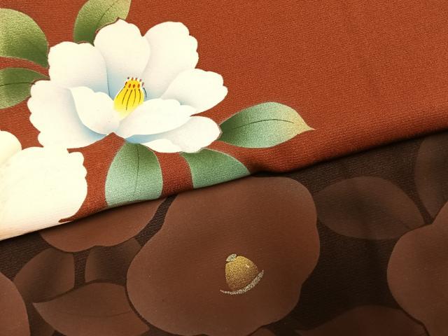 平和屋着物●豪華振袖　草花文　暈し染め　金銀彩　正絹　逸品　AABK7726fy