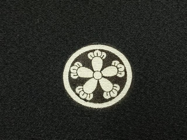 平和屋着物●豪華黒留袖　総刺繍　花鳥文　金糸　正絹　逸品　未使用　AABK7729fy