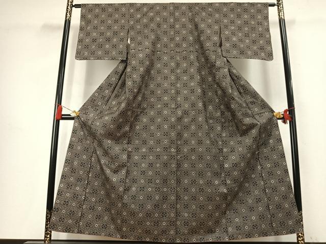 平和屋着物●本場大島紬　龍郷絣　正絹　逸品　未使用　AABK7739fy