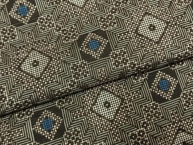 平和屋着物●本場大島紬　龍郷絣　正絹　逸品　未使用　AABK7739fy