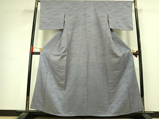 平和屋着物●上質な小紋　大小あられ　正絹　逸品　AABK7741fy